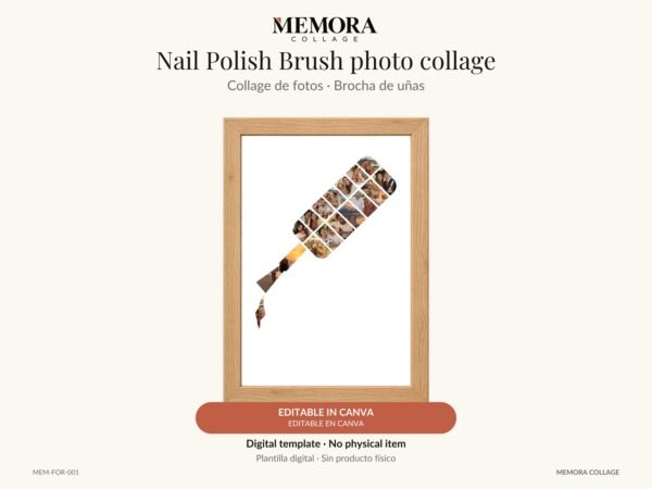 Collage Brocha de uñas - Plantilla Canva