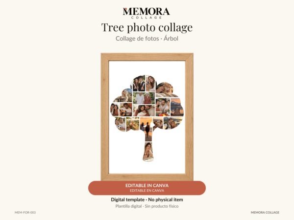 Collage Árbol - Plantilla Canva