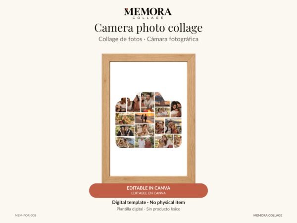 Collage Cámara fotográfica - Plantilla Canva