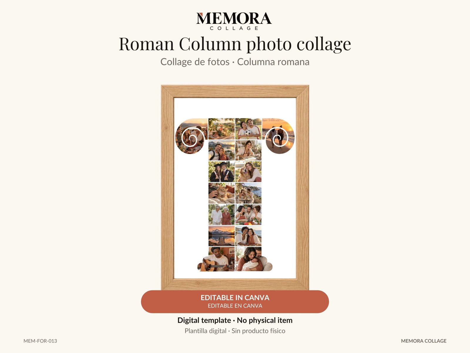 Collage Columna romana - Plantilla Canva