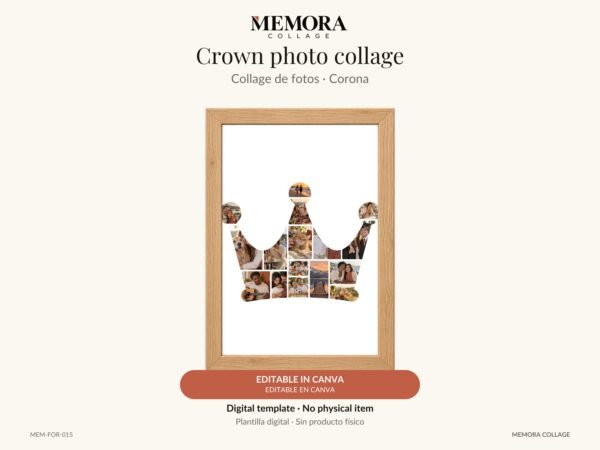 Collage Corona - Plantilla Canva