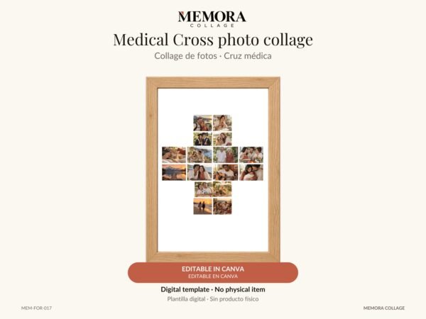 Collage Cruz médica - Plantilla Canva