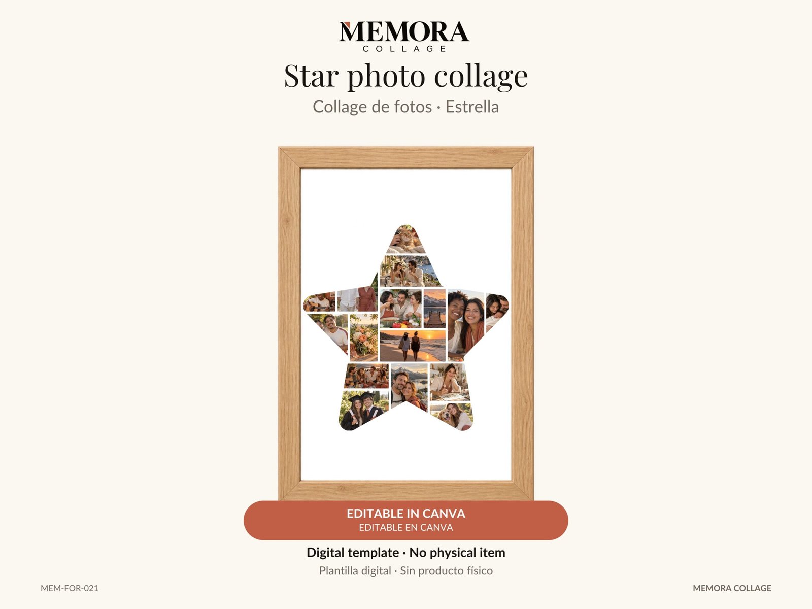 Collage Estrella - Plantilla Canva