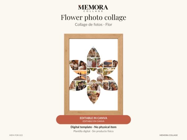 Collage Flor - Plantilla Canva