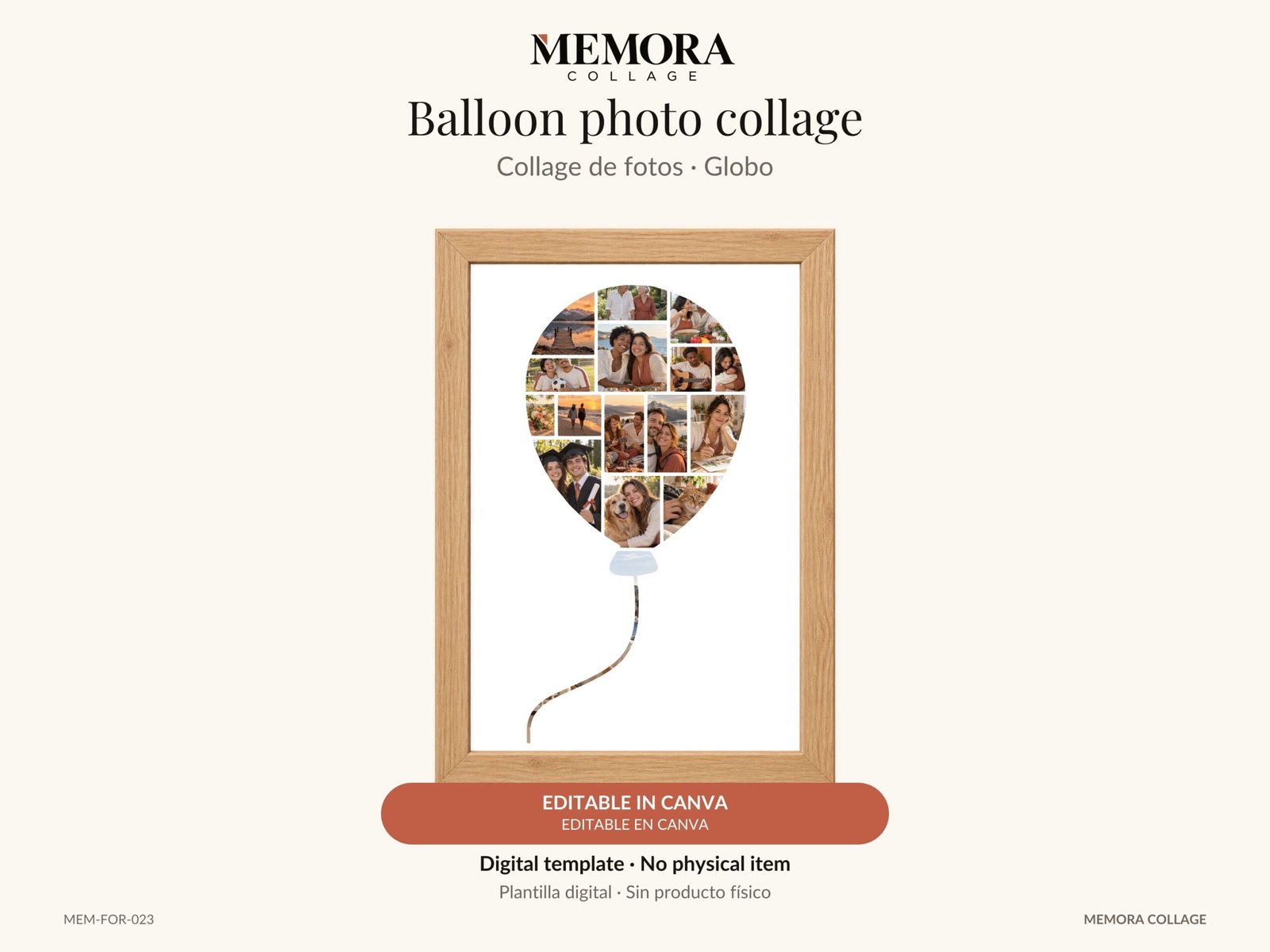 Collage Globo - Plantilla Canva