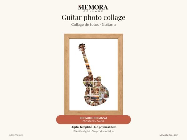 Collage Guitarra - Plantilla Canva