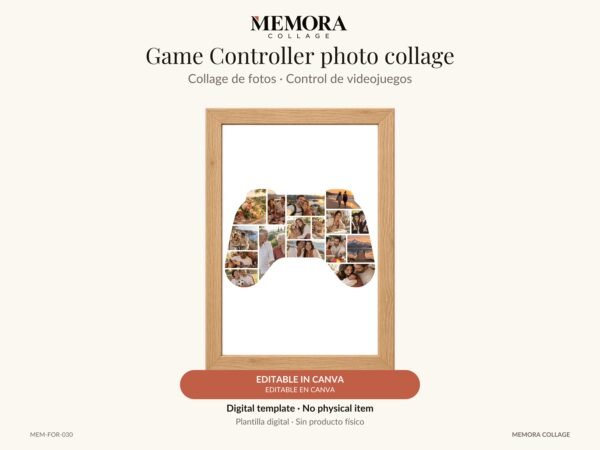 Collage Control de videojuegos - Plantilla Canva