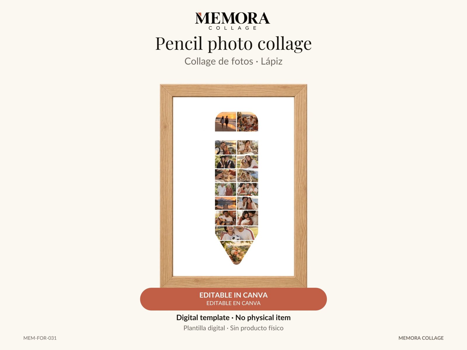 Collage Lápiz - Plantilla Canva