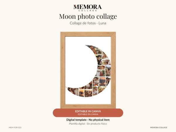 Collage Luna - Plantilla Canva