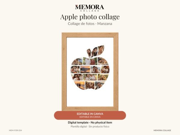 Collage Manzana - Plantilla Canva