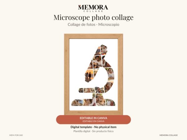 Collage Microscopio - Plantilla Canva