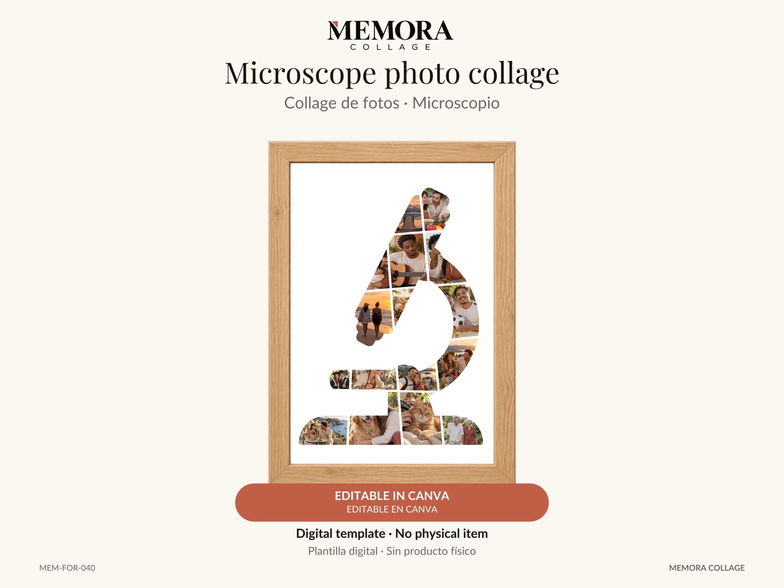Collage Microscopio - Plantilla Canva