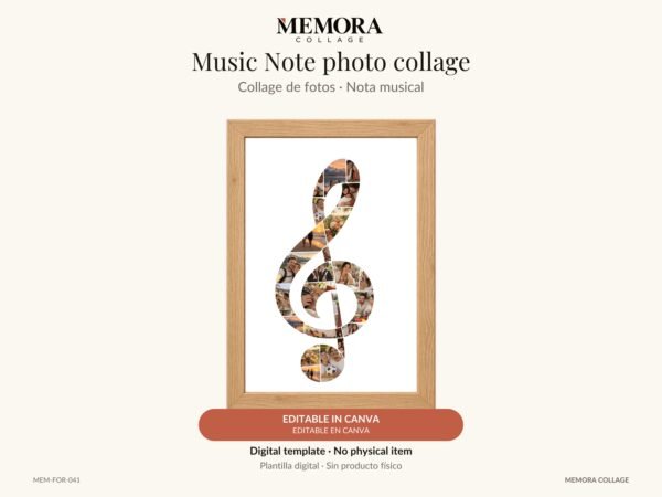Collage Nota musical - Plantilla Canva