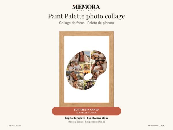 Collage Paleta de pintura - Plantilla Canva