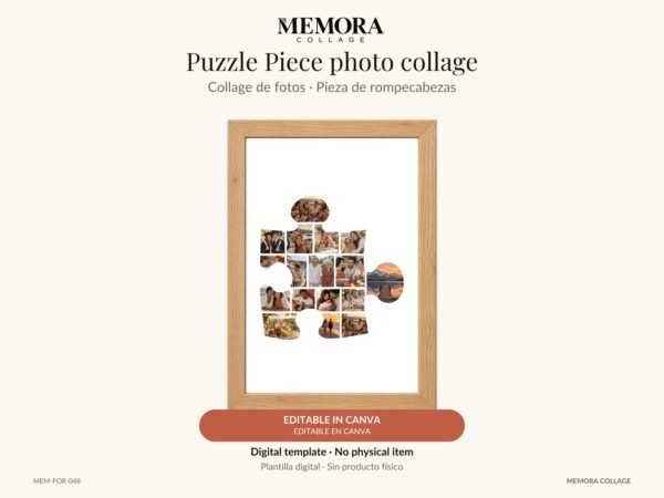 Collage Pieza de rompecabezas - Plantilla Canva