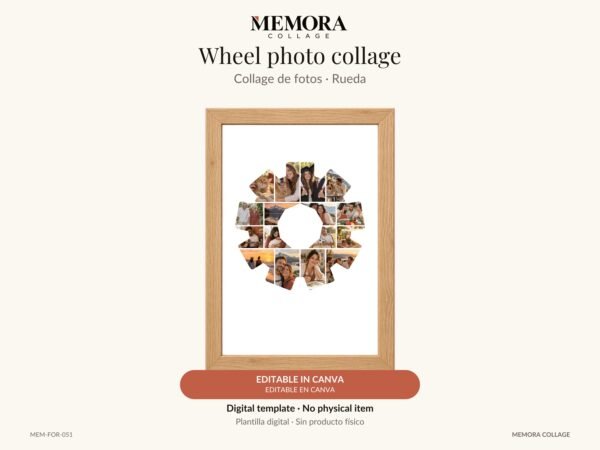 Collage Rueda - Plantilla Canva