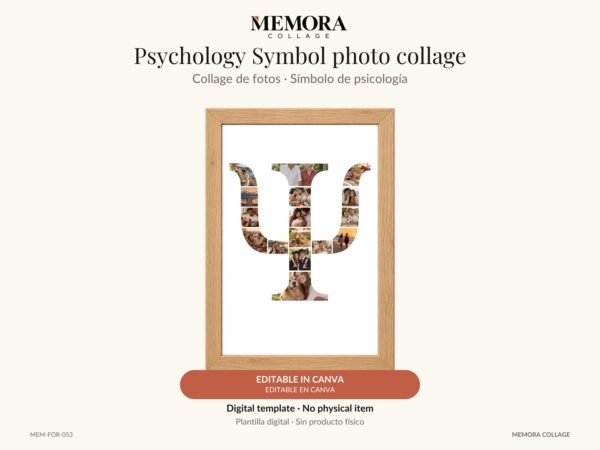 Collage Símbolo de psicología - Plantilla Canva