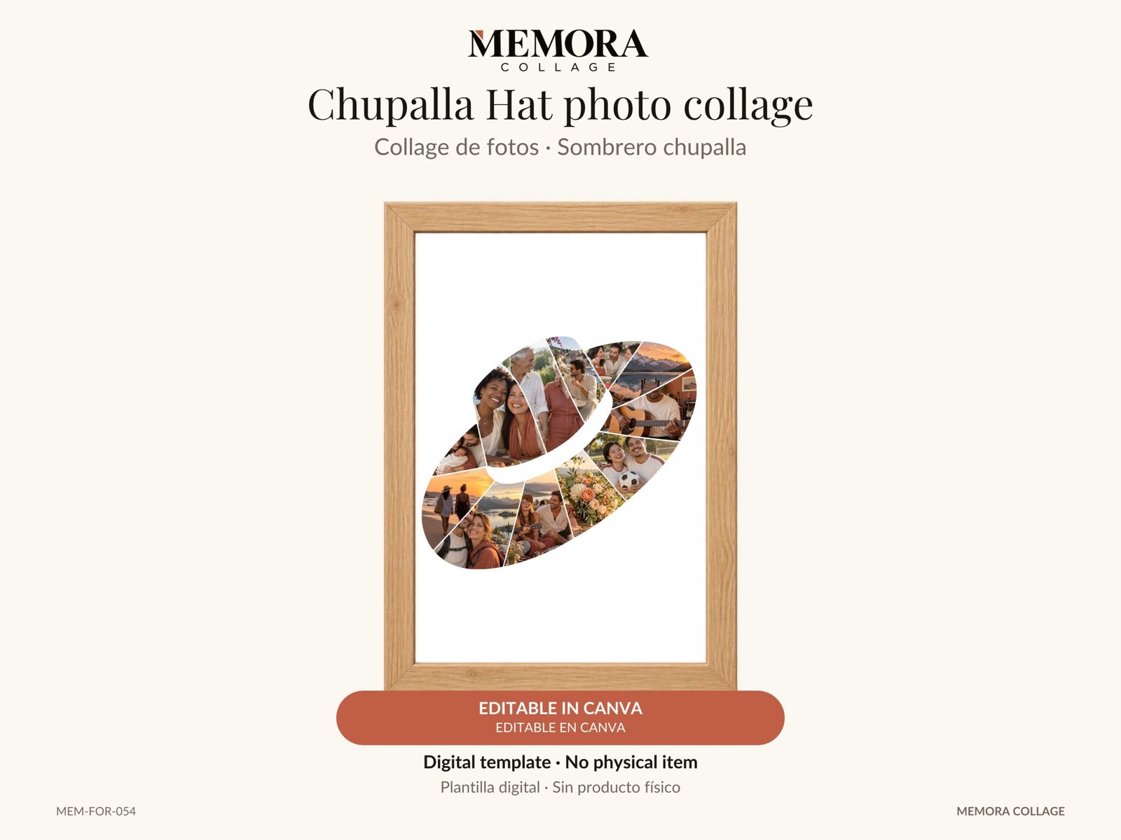 Collage Sombrero chupalla - Plantilla Canva