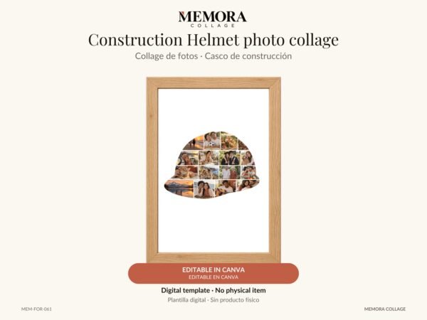 Collage Casco de construcción - Plantilla Canva